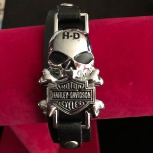 Leather Harley Davidson leather bracelet